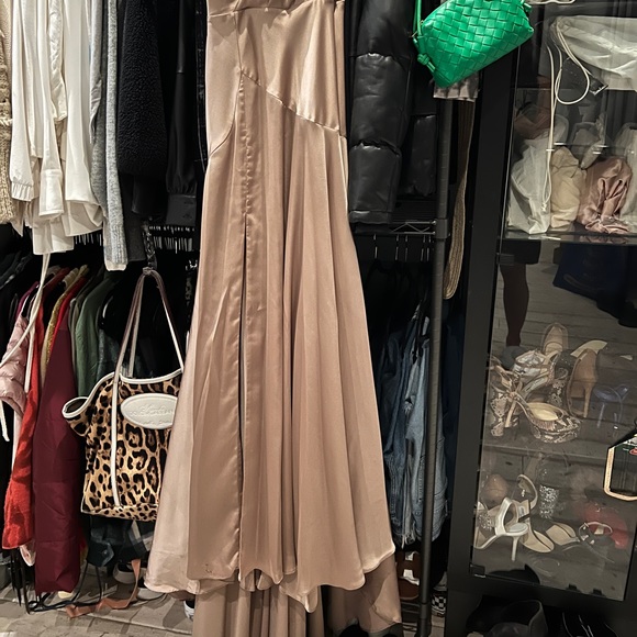 Fame and Partners Escala Dress US 2 small Dark Tan - Picture 11 of 14